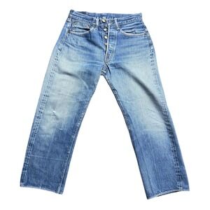 Levis 501 Big E Selvedge Redline Denim Jeans Women Vintage 60s
